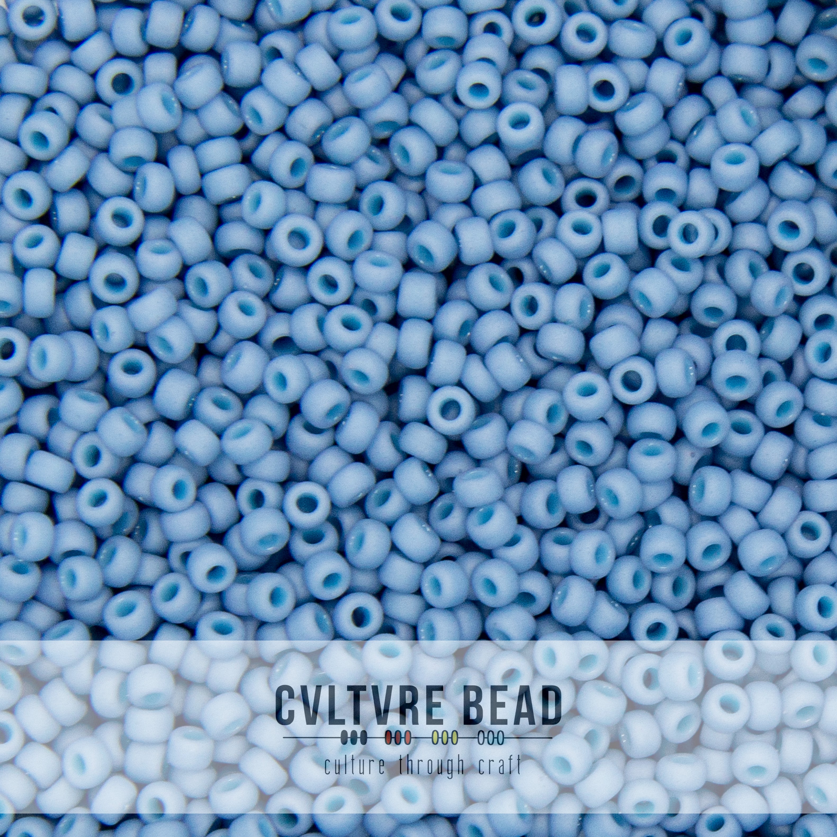 11/0 Matte Op. Pale Denim Luster - 23g - Miyuki Seed Bead